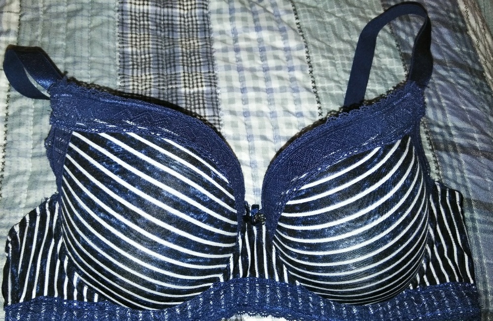 Completely new blue bra.